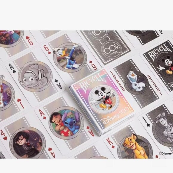NEW - Bicycle Disney 100 Year Anniversary Playing Cards Deck Poker Size 10040761 - Picture 2 of 7